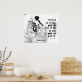 Poster voor fietsen, houding en inspiratie (Keuken)