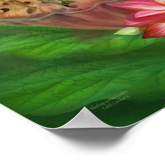 Poster voor fijne kunst van Lotus Chakras - Afdruk (Hoek)