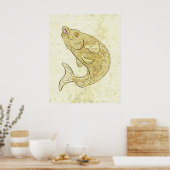 Poster voor forelvissen (Keuken)