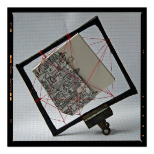 Poster voor fotografie van het boek van de ingeslo