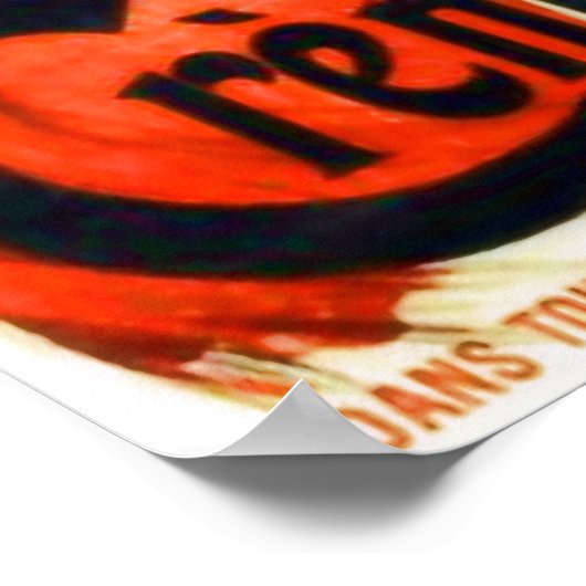 Poster voor Franse dessertreclame (Hoek)