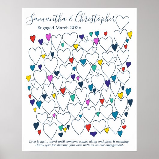 Poster voor gastlandboek (Voorkant)