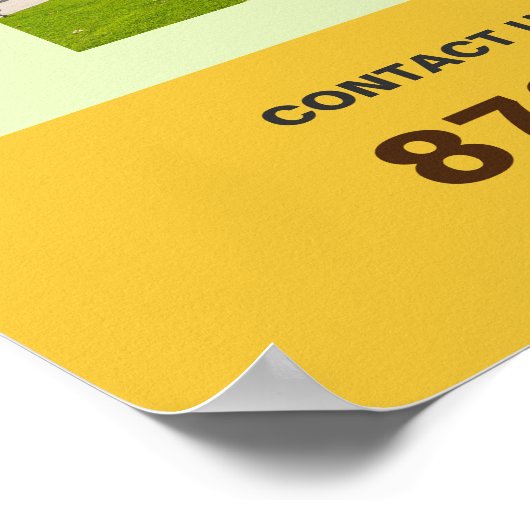 Poster voor gazonverzorging (Hoek)