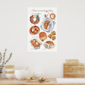 Poster voor gebak (Keuken)