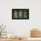 Poster voor geconserveerde poppen in Priscilla (Keuken)