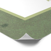 Poster voor gedroogde palmen, pampasgrassen, groen (Hoek)