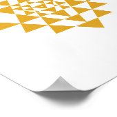 Poster voor geel Sri Yantra Sacred Geometry Wall A (Hoek)