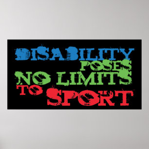 Poster voor gehandicaptenbewustzijn