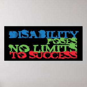 Poster voor gehandicaptenbewustzijn