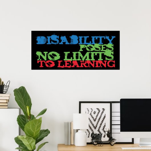 Poster voor gehandicaptenbewustzijn (Thuiskantoor)