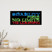 Poster voor gehandicaptenbewustzijn (Keuken)