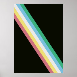 Poster voor gehandicaptenvlag voor gehandicaptenre