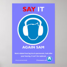 Poster voor gehoorbescherming
