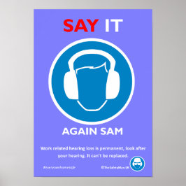 Poster voor gehoorbescherming