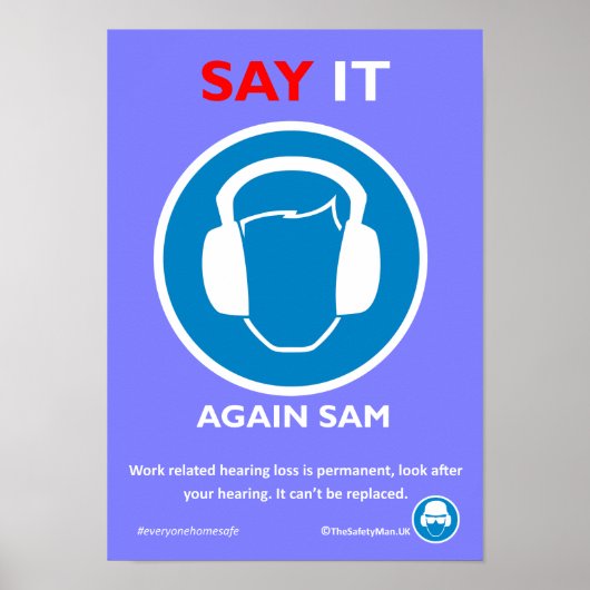 Poster voor gehoorbescherming (Voorkant)