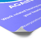 Poster voor gehoorbescherming (Hoek)