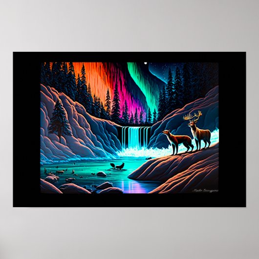 Poster voor gekanaliseerde wateren (Voorkant)