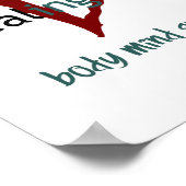 Poster voor genezing (standaard lijst afbeelding) (Hoek)