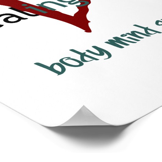 Poster voor genezing (standaard lijst afbeelding) (Hoek)