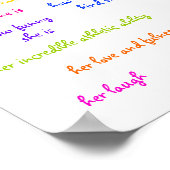 Poster voor gepersonaliseerde "Cute Ladybug" voor  (Hoek)