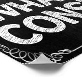 Poster voor geslaagd zwart-wit leslokaal (Hoek)