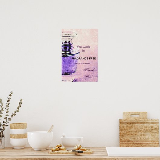 Poster voor geurvrij milieu (Keuken)