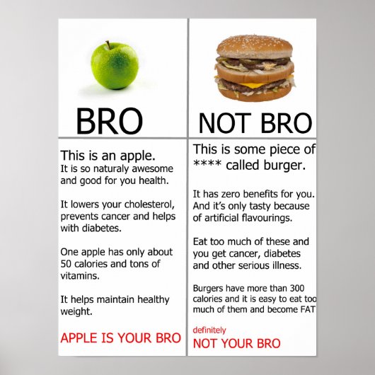 Poster voor gezondheid, Apple, gewichtsverlies mot (Voorkant)