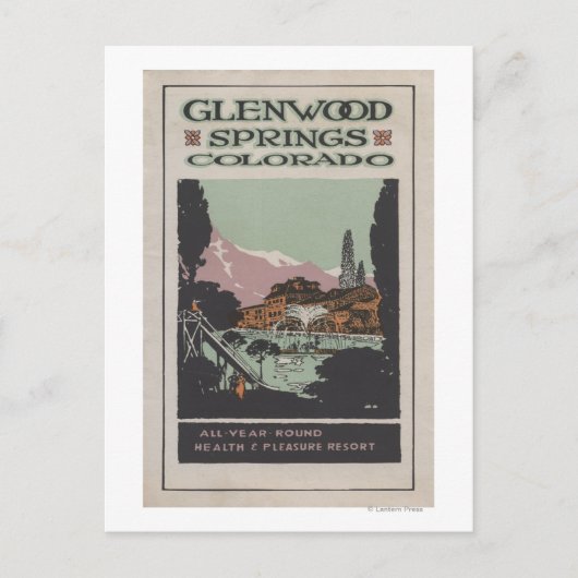 Poster voor gezondheidsResort # 2 Briefkaart (Voorkant)