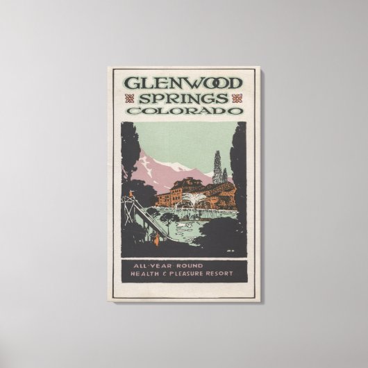 Poster voor gezondheidsResort # 2 Canvas Afdruk (Voorkant)