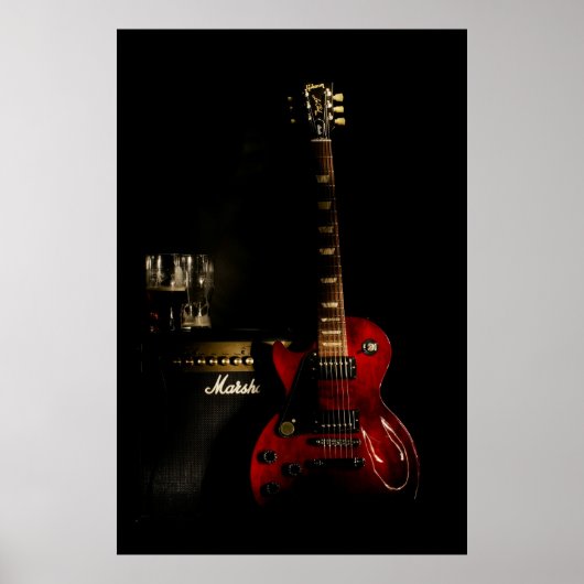 Poster voor gitaar en ampère (Voorkant)