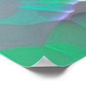 Poster voor gloeiend patroonpatroon (Hoek)