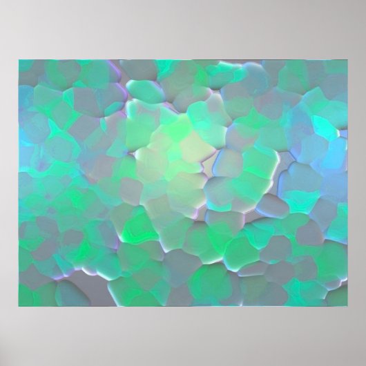 Poster voor gloeiend patroonpatroon (Voorkant)