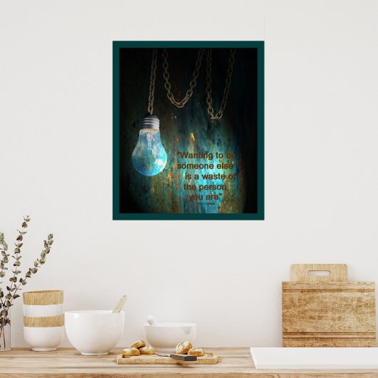 Poster voor gloeilampen (Keuken)