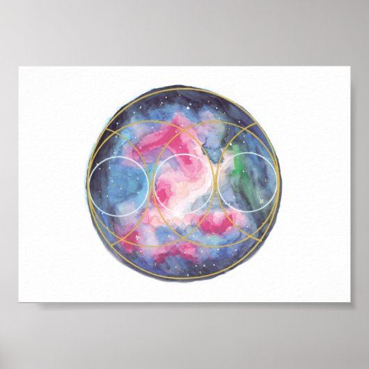 Poster voor goddelijke verbinding / sjabloon van k (Voorkant)