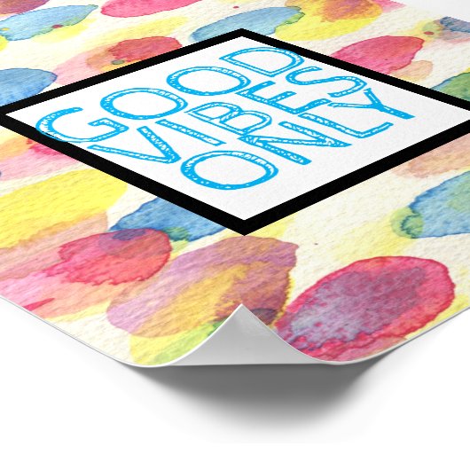 poster voor goede kijkers alleen ontwerp waterverf (Hoek)