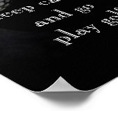 poster voor golfers zwart-wit (Hoek)