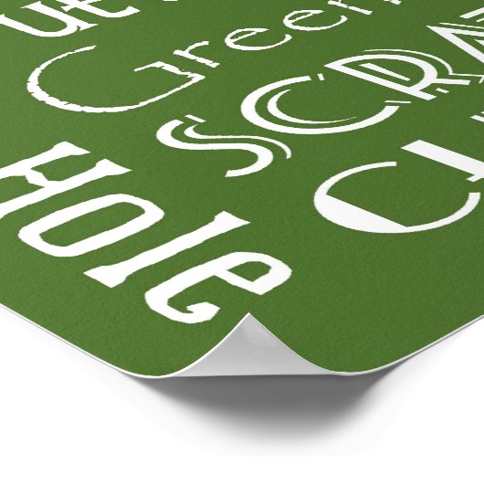 Poster voor Golftermen voor onderhandse inschrijvi (Hoek)