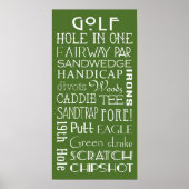 Poster voor Golftermen voor onderhandse inschrijvi (Voorkant)