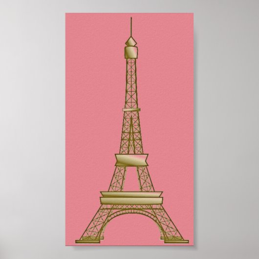 Poster voor goudroze en goudoliefabriek in Parijs (Voorkant)