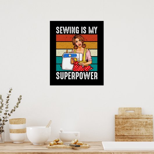 poster voor grappig naaiwerk (Keuken)