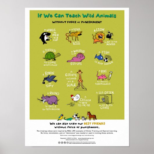 Poster voor gratis diertraining (18 x 24 inch) (Voorkant)