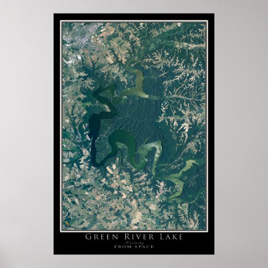 Poster voor groene rivier het Kentucky (Voorkant)