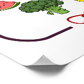 Poster voor groenten en fruit (Hoek)