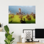 Poster voor grote doekeenden (Thuiskantoor)