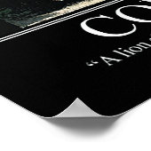 POSTER voor grote golfbrekers - Lion (Motivatie) (Hoek)