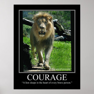 POSTER voor grote golfbrekers - Lion (Motivatie)