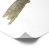 Poster voor grote oranje orthodoxe bruinkoolvis of (Hoek)