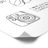 Poster voor handtekening gastenboek foto (Hoek)