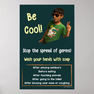 Poster voor handwasveiligheid