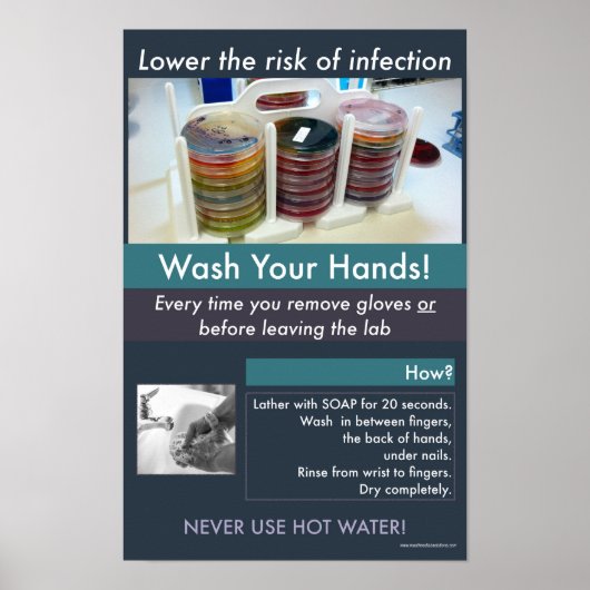 Poster voor handwasveiligheid (Voorkant)